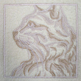 Cat Portrait (Embossed)