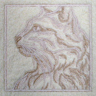 Cat Portrait (Embossed)