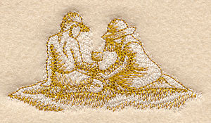 Kids at Play Beach Scene (Toile)