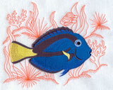 Deep Sea Stitching - Blue Tang