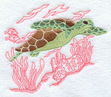 Deep Sea Stitching - Sea Turtle
