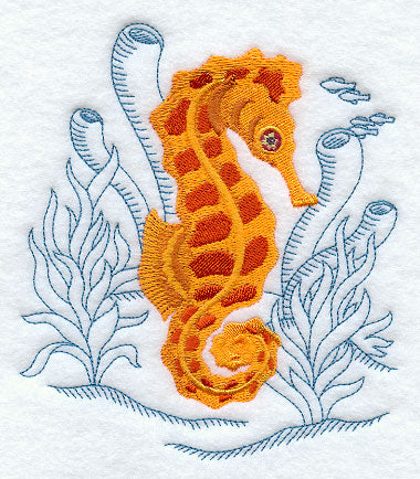 Deep Sea Stitching - Seahorse
