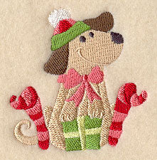 Dog Opening Presents