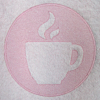 Steaming Coffee Cup (Embossed)