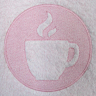Steaming Coffee Cup (Embossed)
