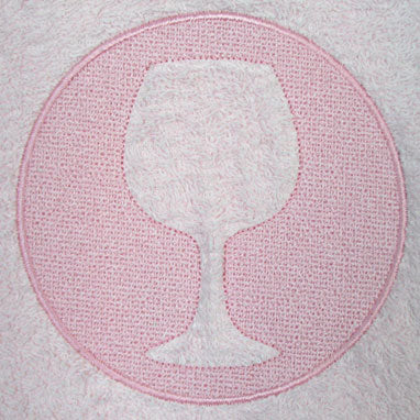 Wine Glass (Embossed)
