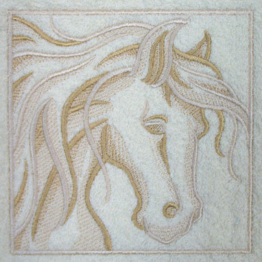 Horse Portrait (Embossed)