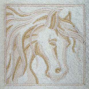 Horse Portrait (Embossed)