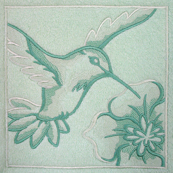 Hummingbird Portrait (Embossed)