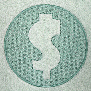 Dollar Sign (Embossed)