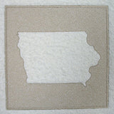 Iowa (Embossed)