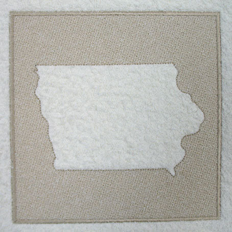 Iowa (Embossed)