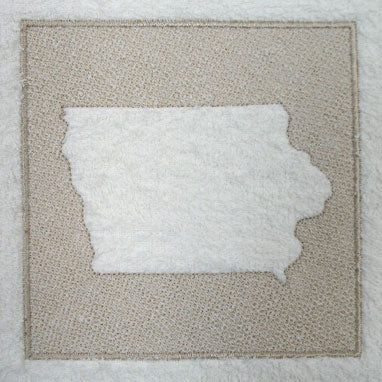 Iowa (Embossed)