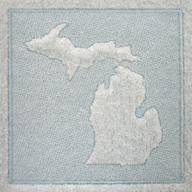 Michigan (Embossed)
