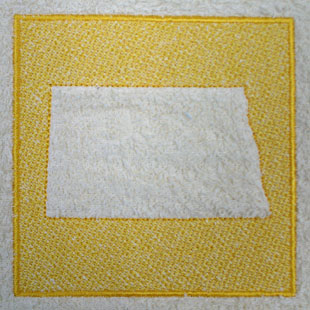 North Dakota (Embossed)