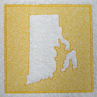 Rhode Island (Embossed)