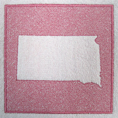 South Dakota (Embossed)