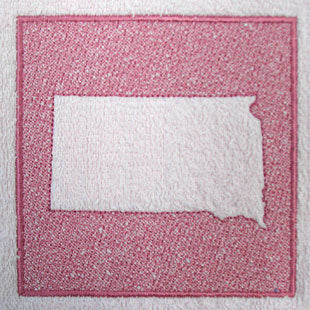 South Dakota (Embossed)