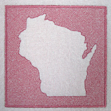 Wisconsin (Embossed)