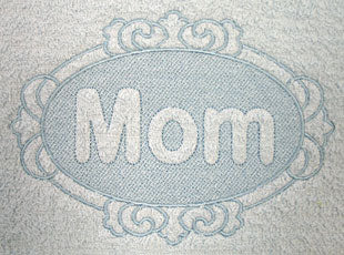 Mom (Embossed)