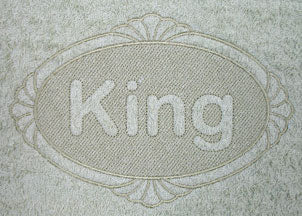 King (Embossed)