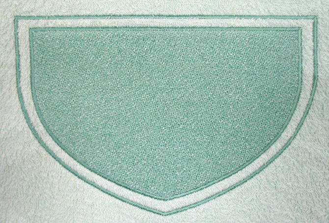 Shield 1 with Border (Embossed)