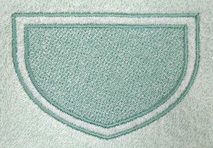 Shield 1 with Border (Embossed)
