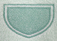 Shield 1 with Border (Embossed)