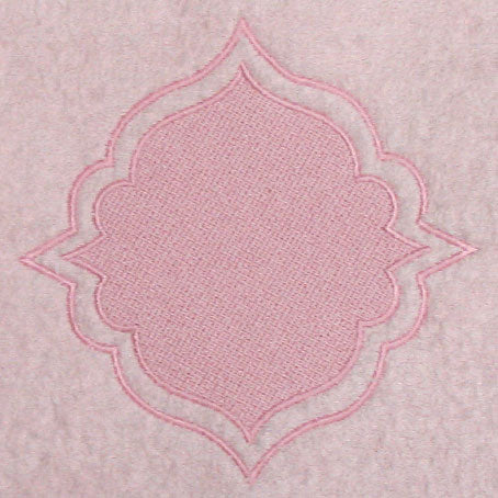 Medallion with Border (Embossed)