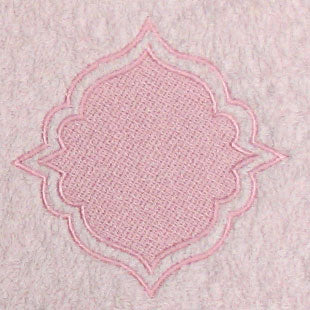 Medallion with Border (Embossed)