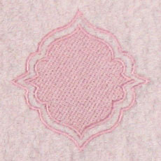 Medallion with Border (Embossed)