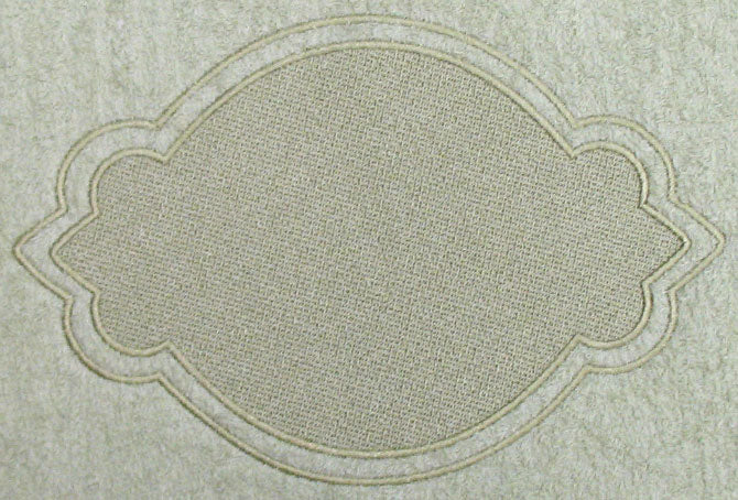 Shield 6 with Border (Embossed)