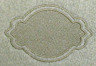 Shield 6 with Border (Embossed)