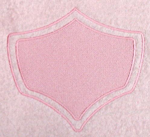 Shield 8 with Border (Embossed)