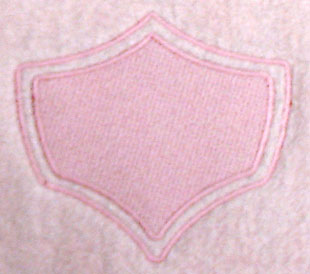 Shield 8 with Border (Embossed)