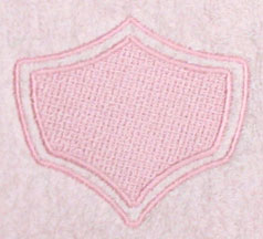 Shield 8 with Border (Embossed)