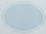 Oval with Border (Embossed)