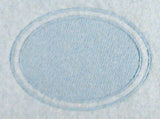 Oval with Border (Embossed)