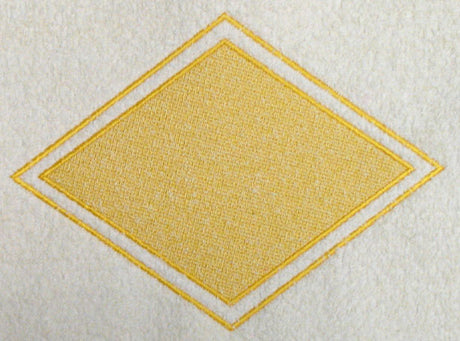 Diamond with Border (Embossed)