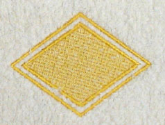 Diamond with Border (Embossed)