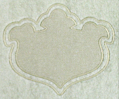 Shield 9 with Border (Embossed)