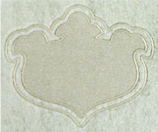 Shield 9 with Border (Embossed)
