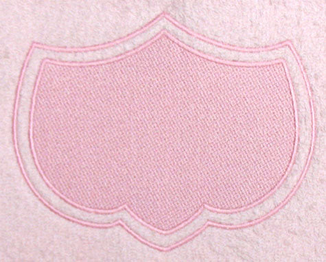 Shield 10 with Border (Embossed)