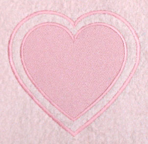 Heart with Border (Embossed)