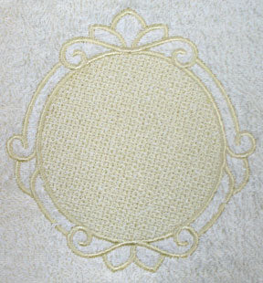 Cameo with Border (Embossed)