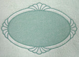 Oval with Border (Embossed)