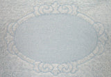 Oval with Floral Border (Embossed)