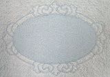 Oval with Floral Border (Embossed)