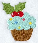 Christmas Holly Cupcake