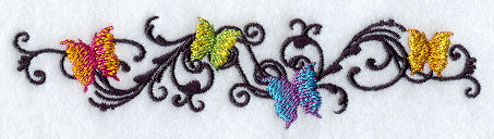 Filigree Wings Thin Border